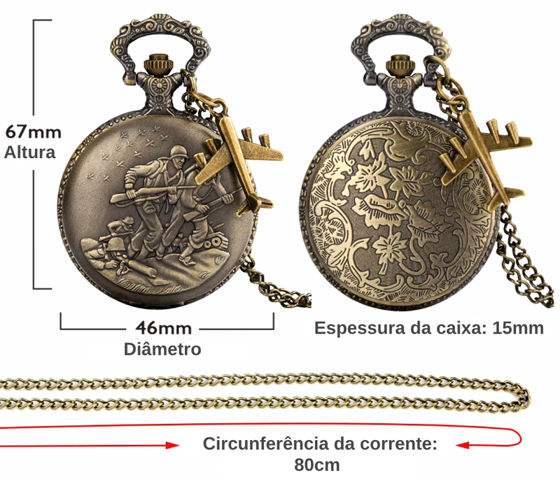 Relógio de Bolso 1939-1945 Aircraft